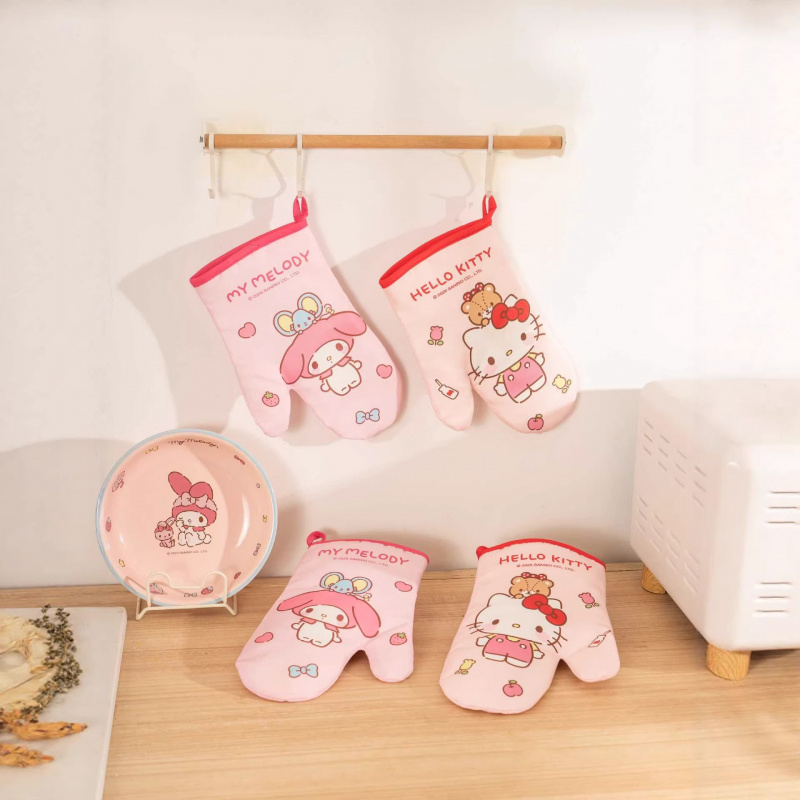 Heat Resistant Glove - Hello Kitty Kuromi Silikon Eldivenler Kalınlaştırılmış