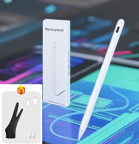Touchscreen Glove Capacitive - Android için Şarj Edilebilir Stylus Kalem,