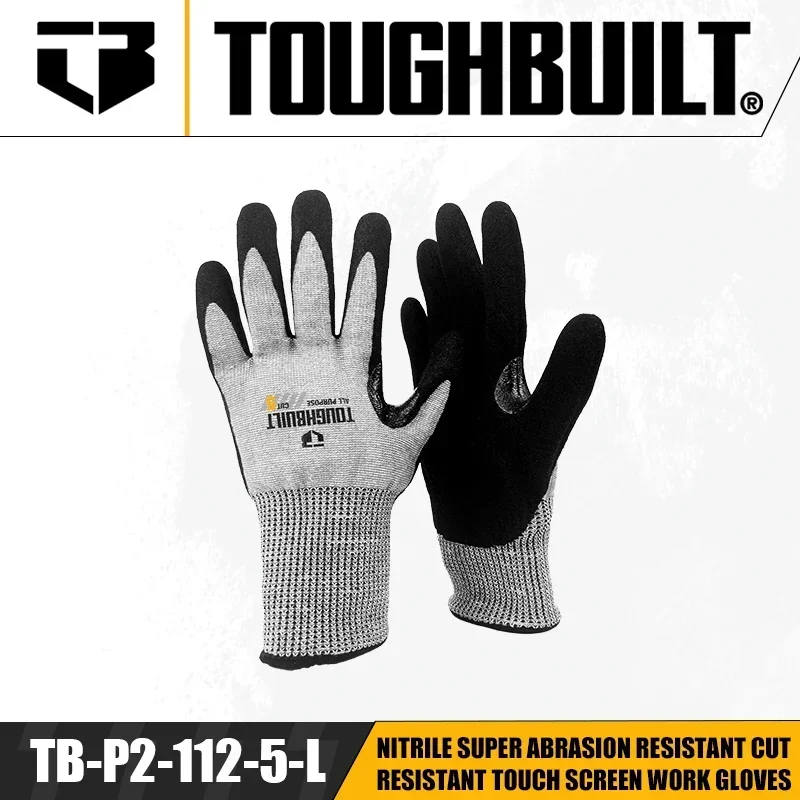 Nitrile Mechanic Glove - TOUGHBUILT TB-P2-112-5-L Nitril Süper Aşınmaya Dayanıklı