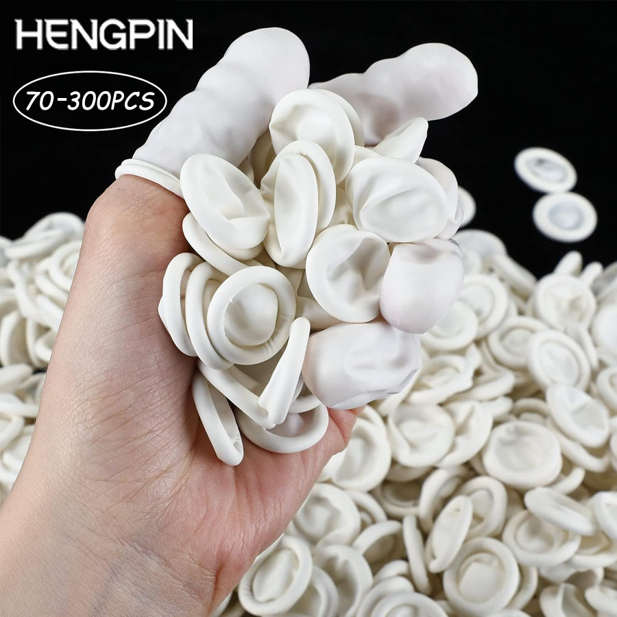 Latex Disposable Glove - HENGPIN 70/300 adet Parmak Ucu Koruyucu