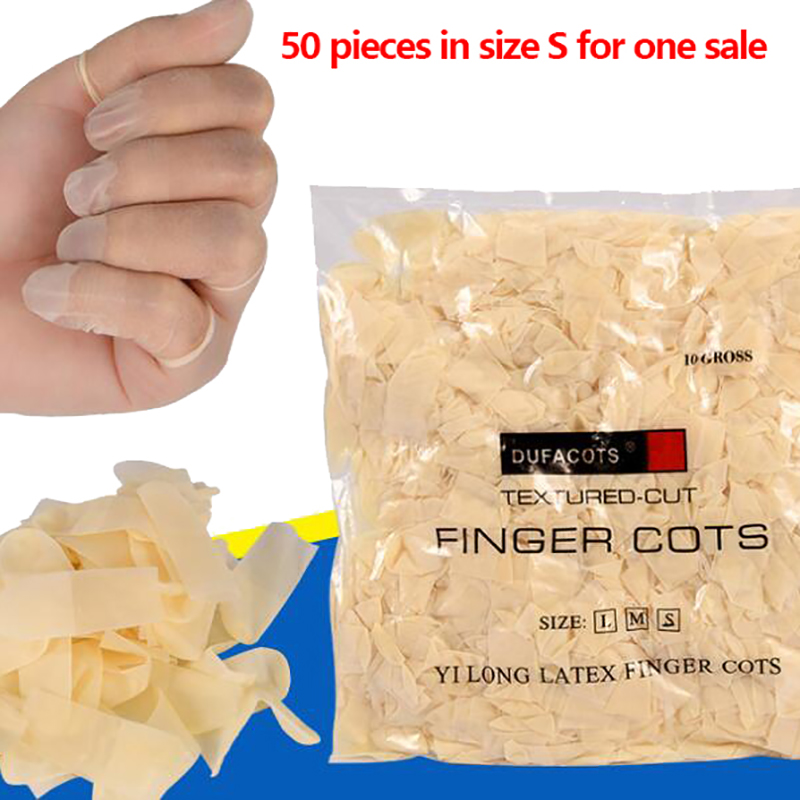 Latex Disposable Glove - 50 adet/paket Tek Kullanımlık Lateks Parmak
