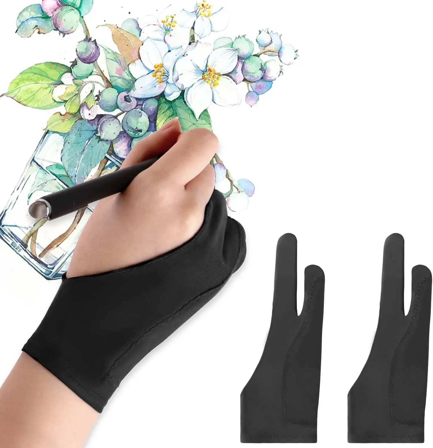 Touchscreen Glove Capacitive - S/M/L Anti-dokunmatik Eldivenler İki Parmak Çizim