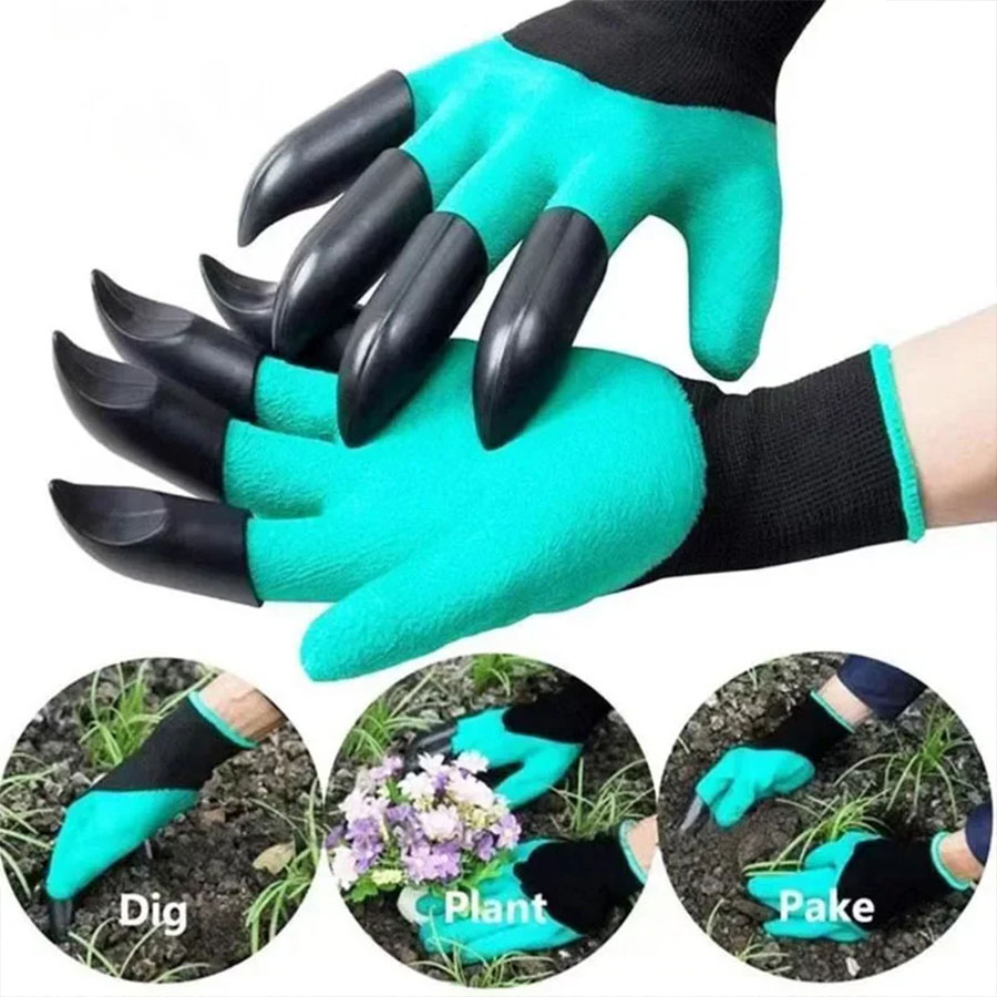 Gardening Glove Waterproof - 1 çift bahçe eldiveni pençeli su