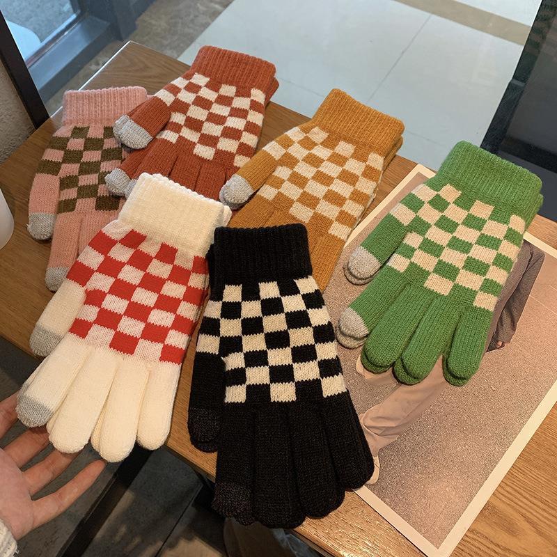 Magic Touch Glove - Kış elastik örgü eldiven kadın moda
