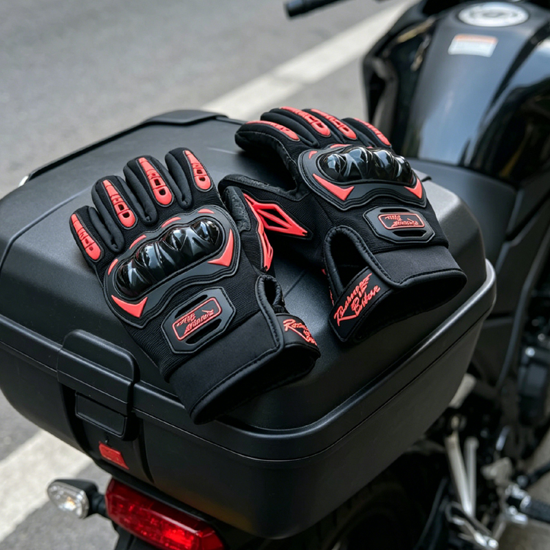 Motorcycle Glove Knuckle - Erkekler motosiklet eldivenleri yaz nefes alabilen