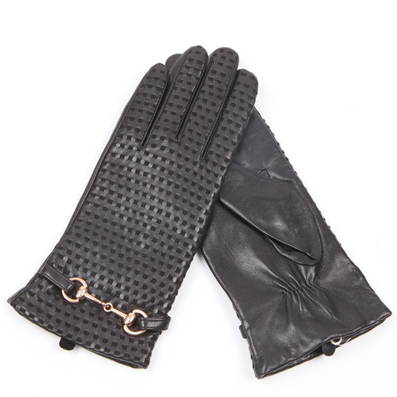 Wool Glove Lined - Gerçek Deri Eldiven Kadın Termal İthal