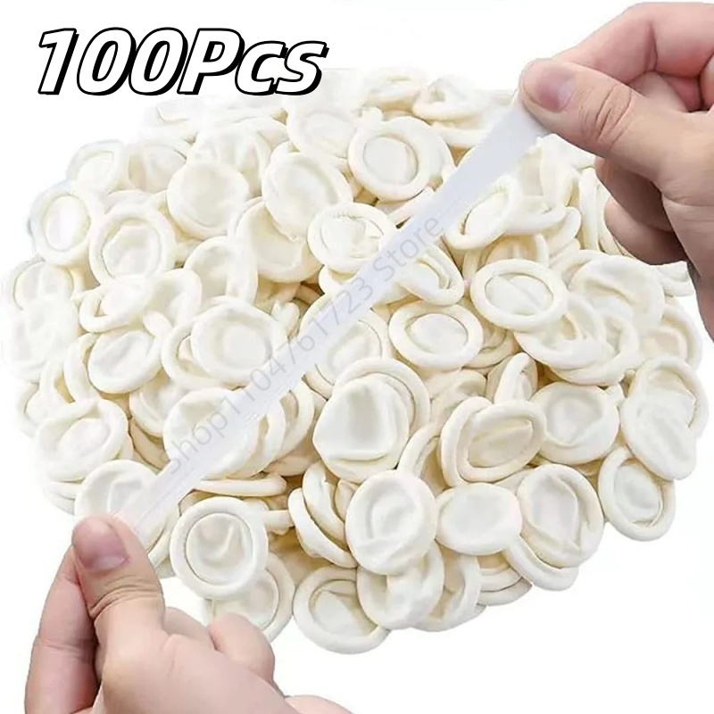 Latex Disposable Glove - 100 adet tek kullanımlık parmak koruyucu