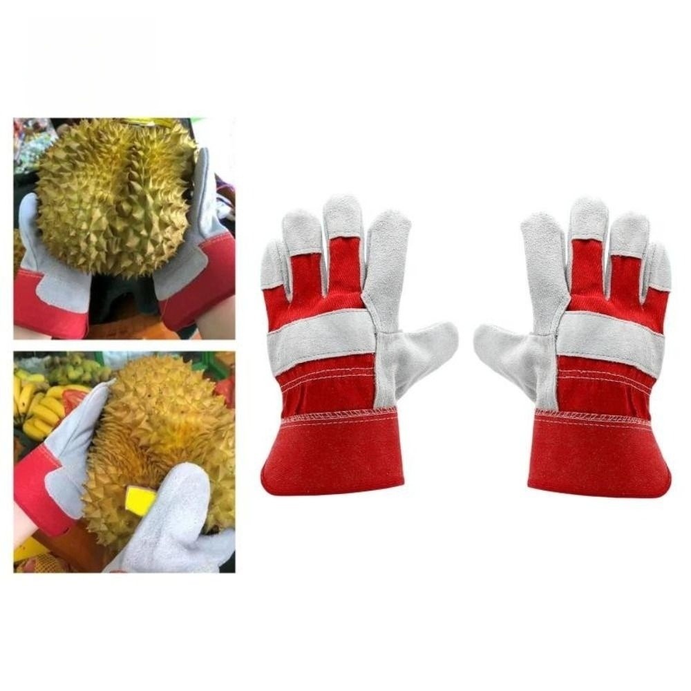 Cut Resistant Glove - Sığır Derisi Deri Bahçe Eldivenleri Isıya