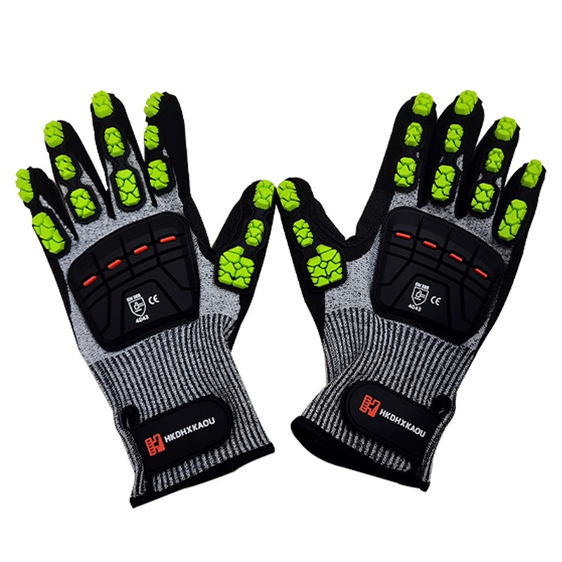 Work Glove Impact - Yeni TPR Mekanik Darbe Önleyici Eldivenler