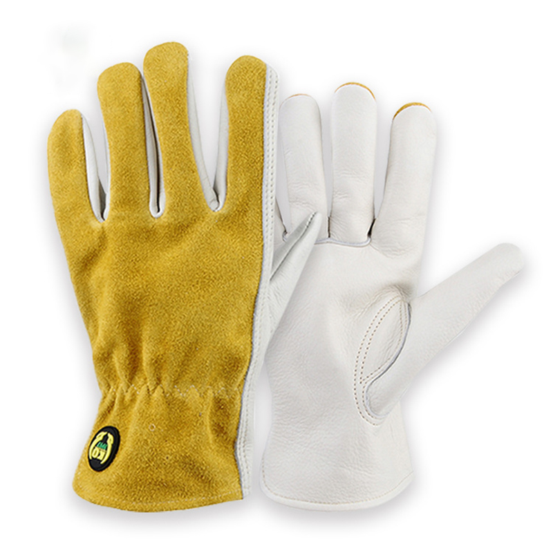 Leather Driving Glove - Deri iş güvenliği eldiveni bahçe marangoz