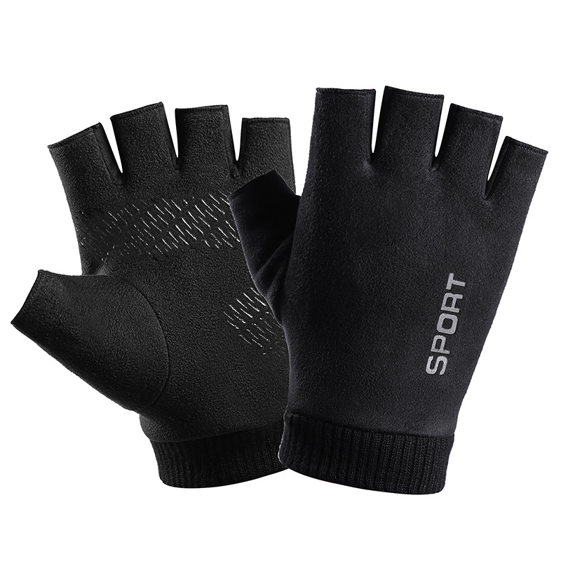 Leather Driving Glove - Erkekler kış süet deri peluş kalın
