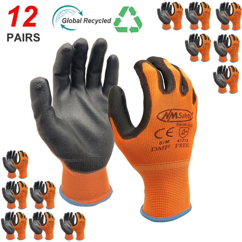Nitrile Mechanic Glove - NMSafety 12 Pairs iş eldivenleri için