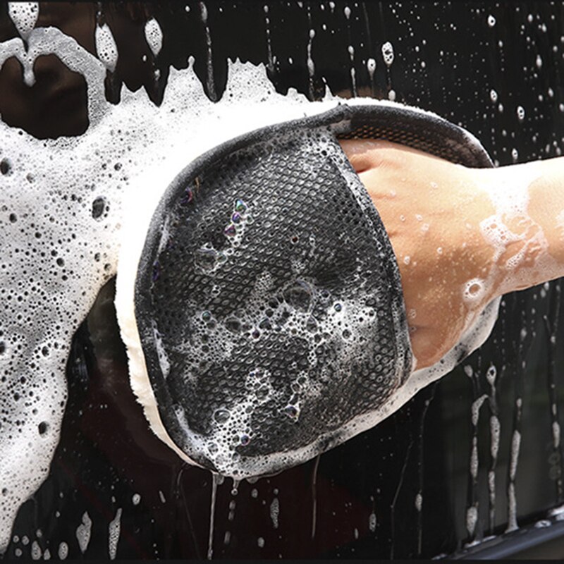 Wool Glove Lined - Araba yıkama yün eldiven kalınlaşmış polar