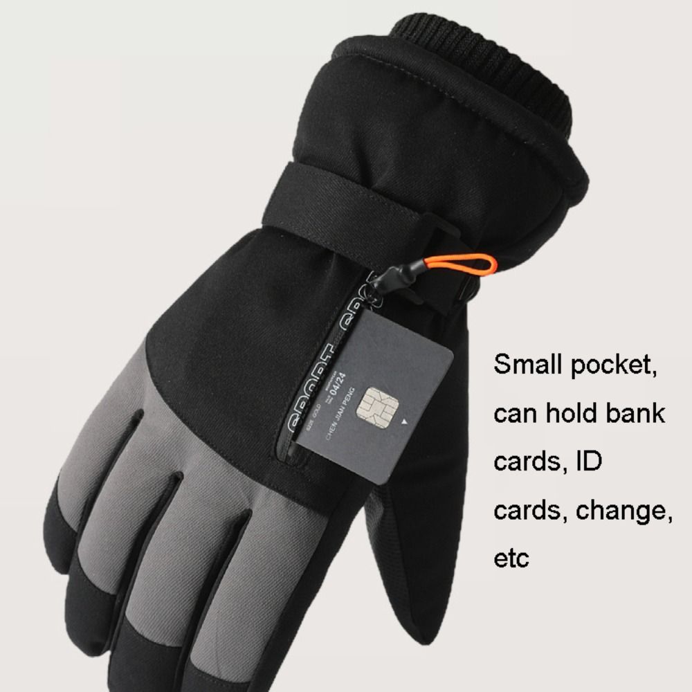 Ski Glove Waterproof - Rüzgar Geçirmez Kışlık Sıcak Eldivenler Dokunmatik