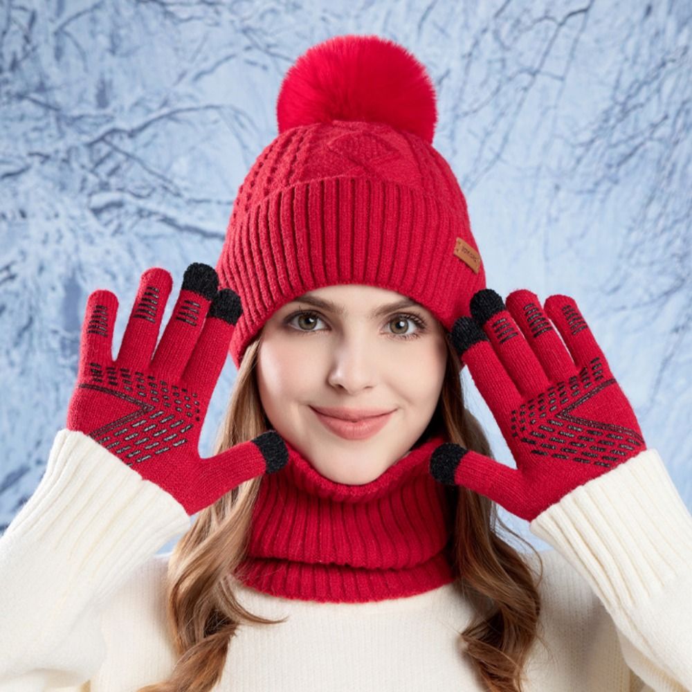 3'lü Set Yürüyüş İçin Tek Renk - Wool Glove Lined incelemesi ve fiyatı