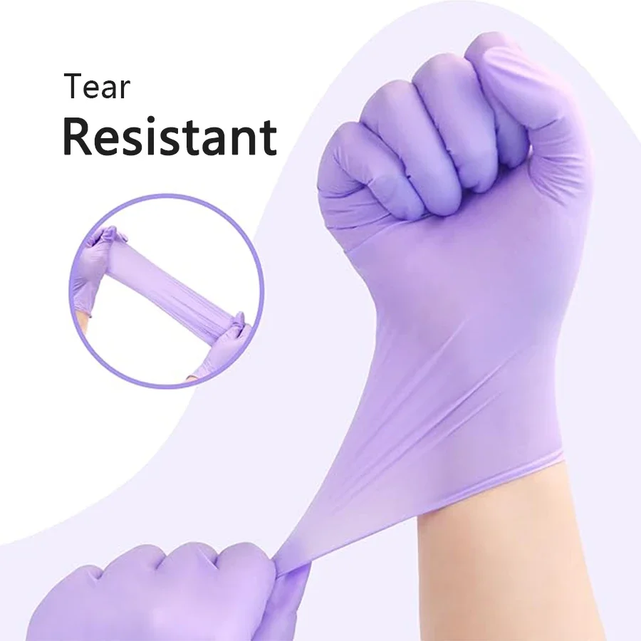10/20/50/100 adet mor tek kull - Nitrile Mechanic Glove incelemesi ve fiyatı