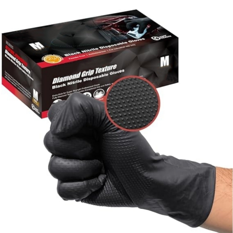 8 Mil Ağır Hizmet Tipi Siyah N - Nitrile Mechanic Glove incelemesi ve fiyatı