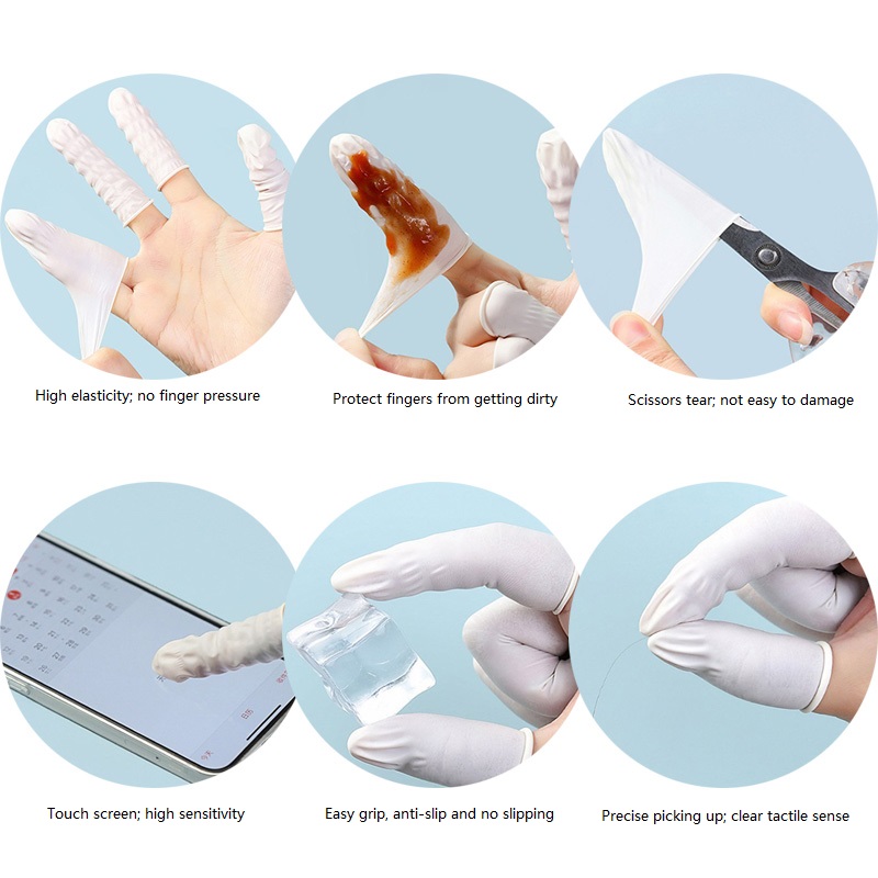 100/200 adet tozsuz kaymaz par - Latex Disposable Glove incelemesi ve fiyatı