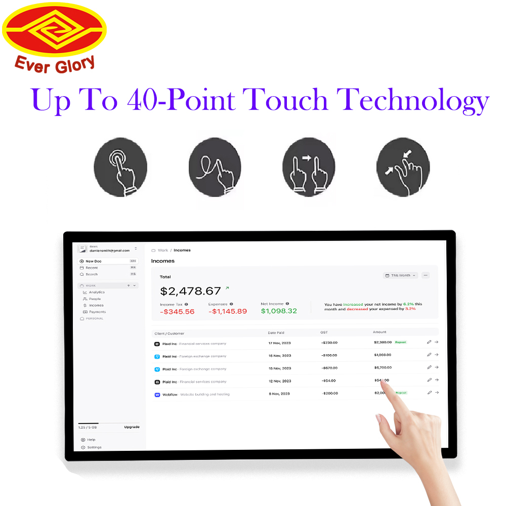 Özelleştirilmiş 27 İnç Yüksek  - Touchscreen Glove Capacitive incelemesi ve fiyatı