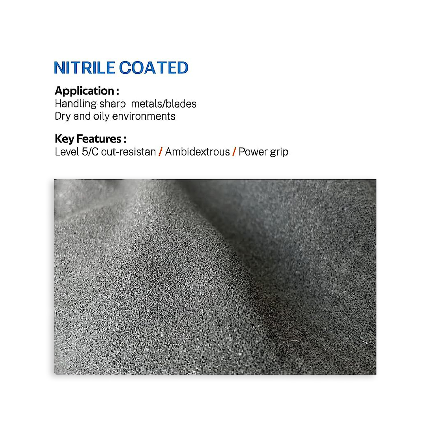 1/3 Çift, Seviye 5 Kesilmeye D - Nitrile Mechanic Glove incelemesi ve fiyatı