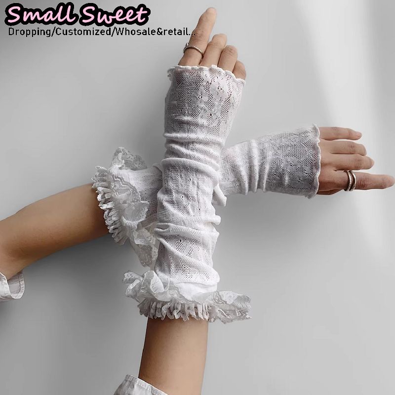 Kadın Harajuku Beyaz Kol Kollu - Fingerless Glove Knit incelemesi ve fiyatı