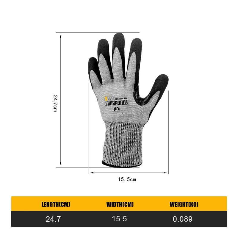 TOUGHBUILT TB-P2-112-5-L Nitri - Nitrile Mechanic Glove incelemesi ve fiyatı