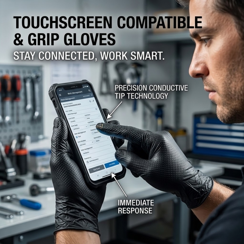 Ağır Hizmet Tipi Siyah Endüstr - Nitrile Mechanic Glove incelemesi ve fiyatı