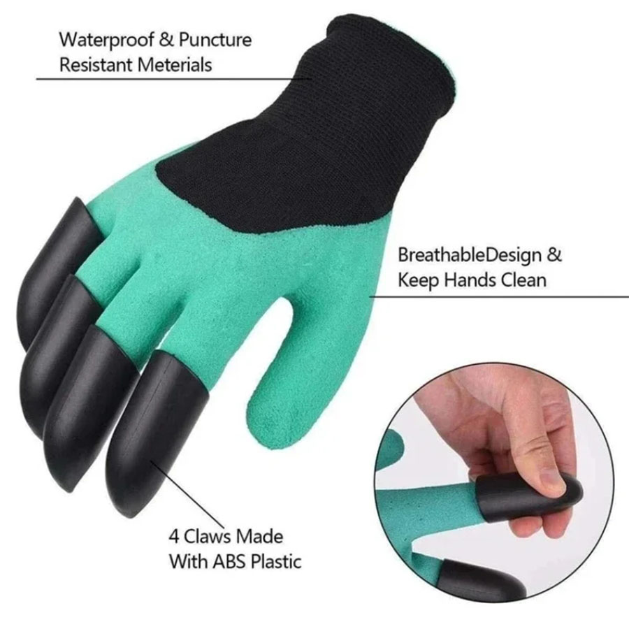 1 çift bahçe eldiveni pençeli  - Gardening Glove Waterproof incelemesi ve fiyatı