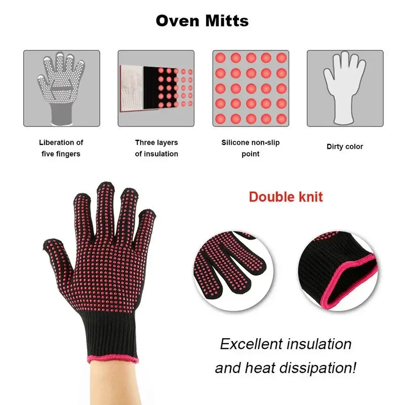 1 Çift Kaymaz Silikon Barbekü  - Oven Mitt Silicone incelemesi ve fiyatı
