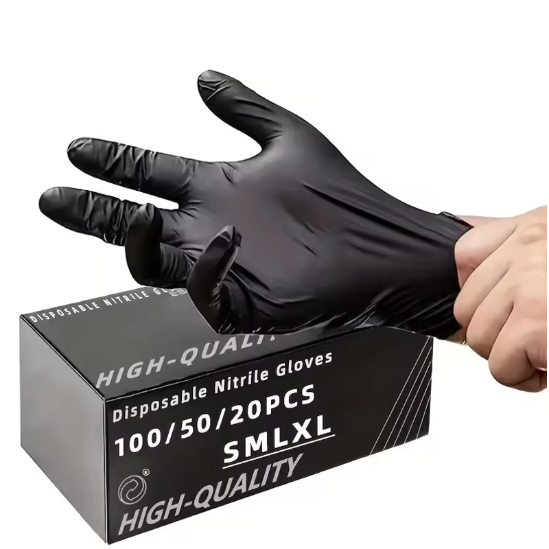 100/50/20 adet siyah nitril el - Nitrile Mechanic Glove incelemesi ve fiyatı