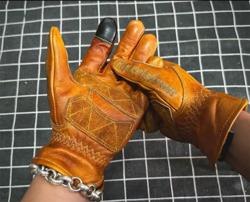 El yapımı Hakiki Deri Retro mo - Motorcycle Glove Knuckle incelemesi ve fiyatı