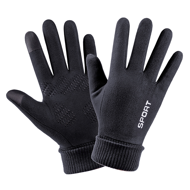 Erkekler kış süet deri peluş k - Leather Driving Glove incelemesi ve fiyatı