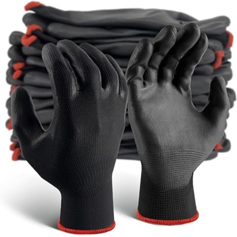 6/12/18 adet siyah PU kaplama  - Nitrile Mechanic Glove incelemesi ve fiyatı