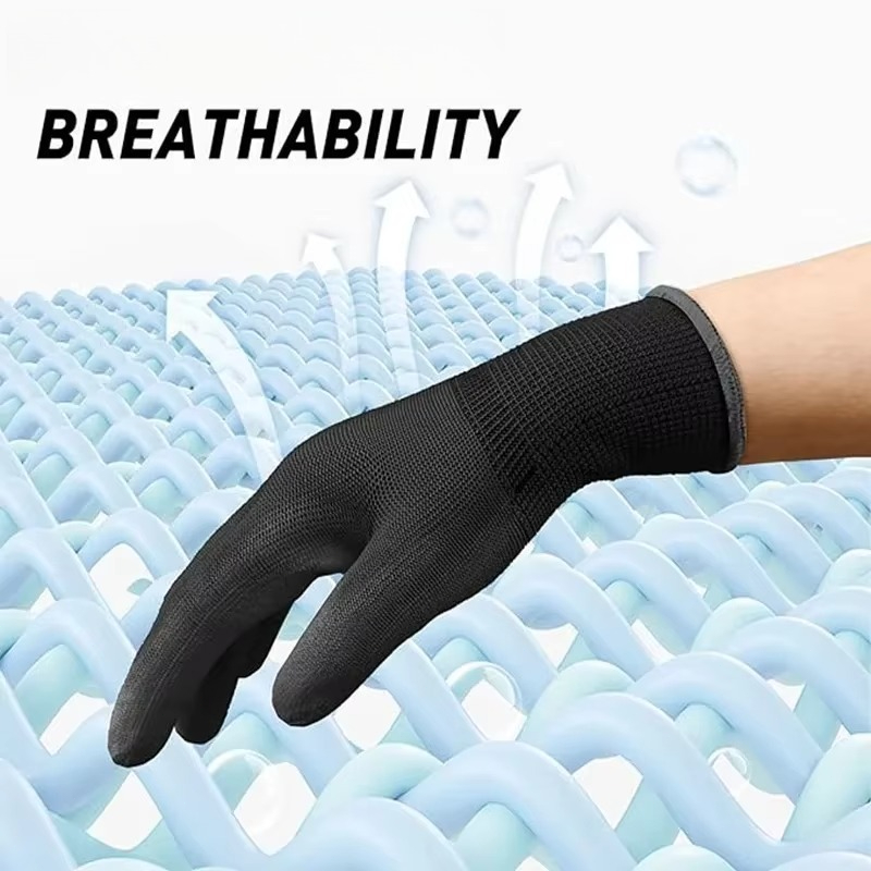 6/12/18 adet siyah PU kaplama  - Nitrile Mechanic Glove incelemesi ve fiyatı