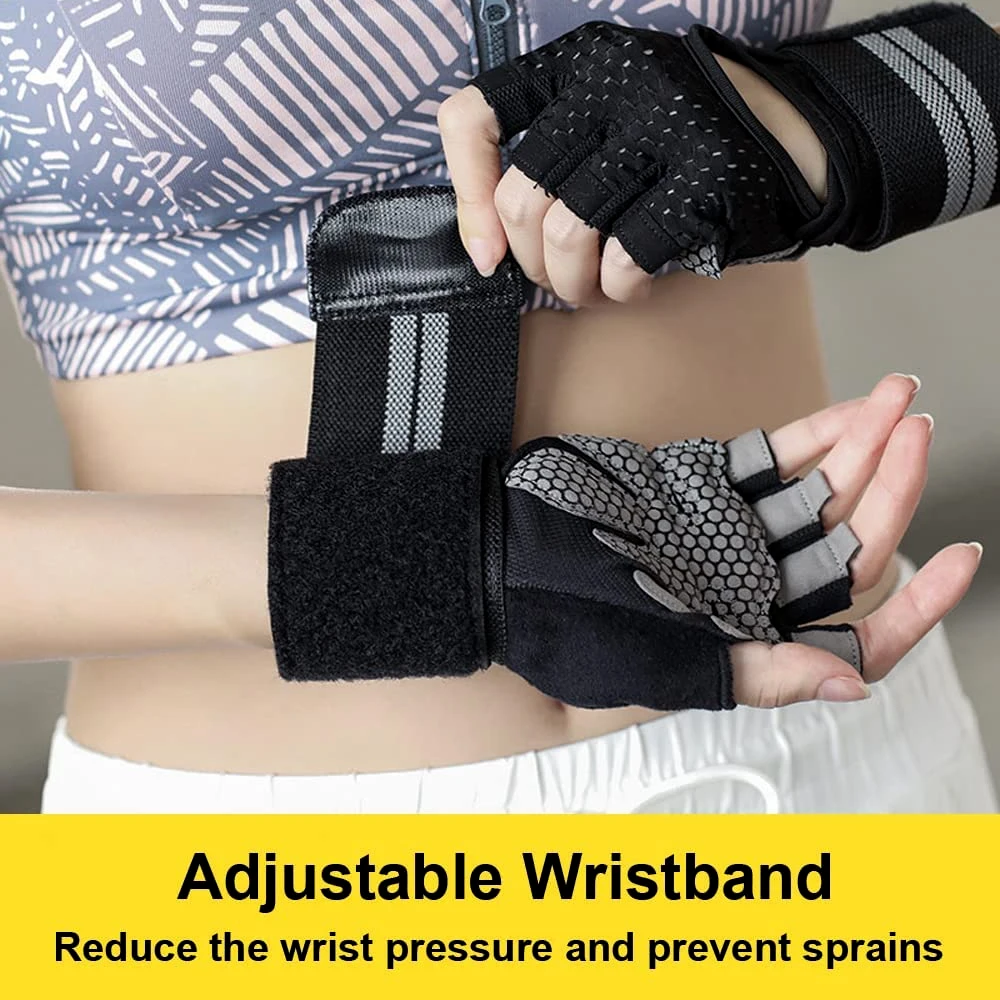 1 çift yarım parmak spor salon - Workout Glove Gym incelemesi ve fiyatı