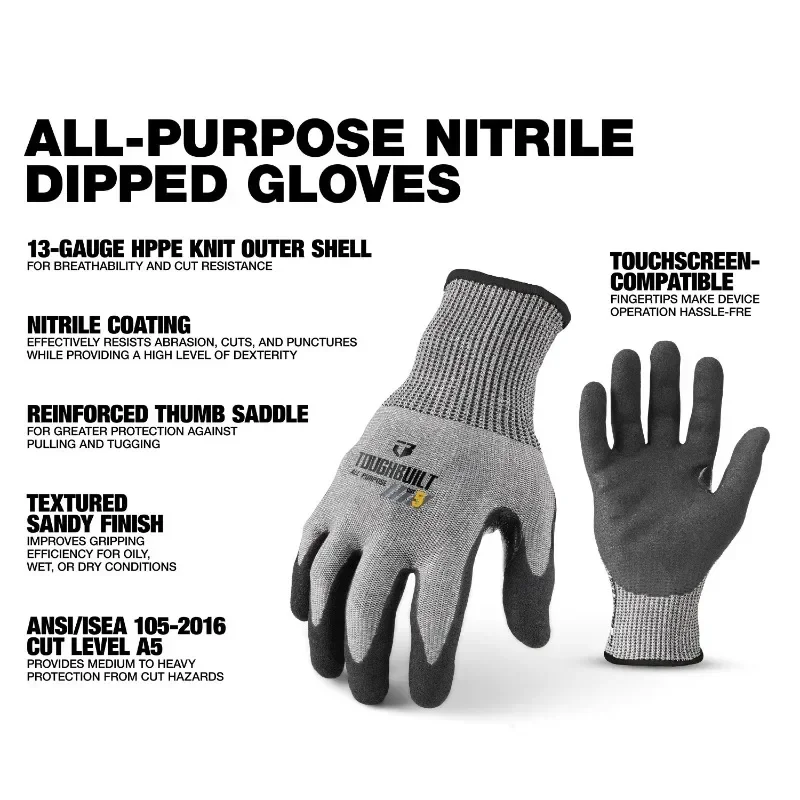 ToughBuilt TB-P2-112-5-L Nitri - Cut Resistant Glove incelemesi ve fiyatı