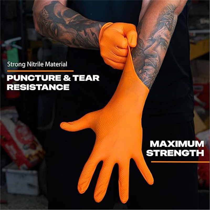 8 Mil Kalınlığında Ağır Hizmet - Nitrile Mechanic Glove incelemesi ve fiyatı